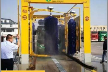 客車(chē)全自動(dòng)電腦洗車(chē)機-一鍵啟動(dòng)3分鐘潔凈[隆茂鑫晟]